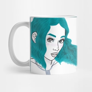 Aquarius Zodiac Sign Art Mug